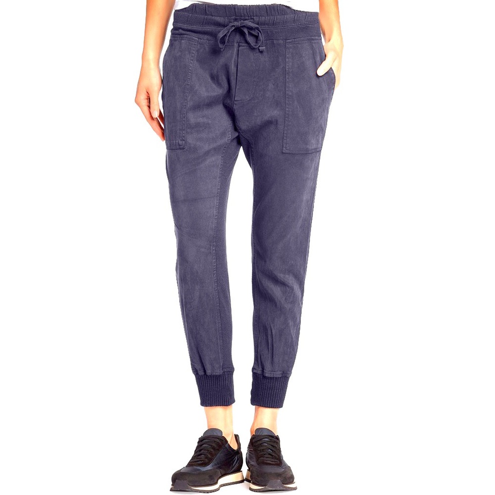NWT James Perse Mixed Media Linen Cotton Jogger SM
